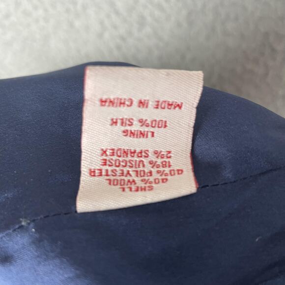 In The Now Skirt Womens 2 Gray Blue Wool Blend Pencil Pipe Trim Career Lined - Picture 5 of 9